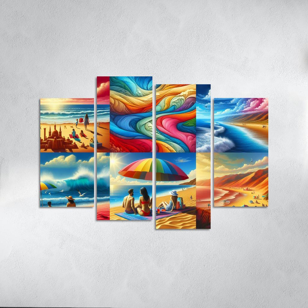 Rainbow Beach Oasis Custom Paintings Frame