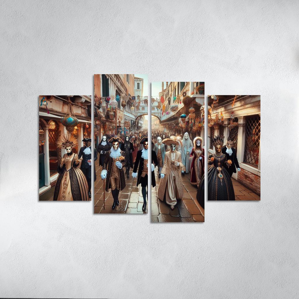 Venice Carnival Canvas Paintings Frame