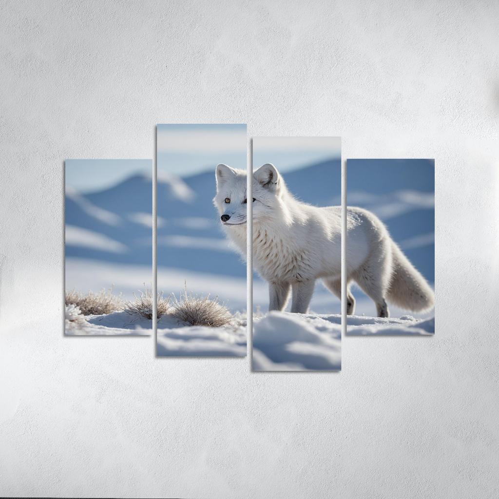 The Charming Arctic Fox Multi-panel Paintings