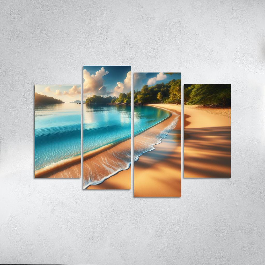 Coastal Serenity Beach Premium Artwork Frames