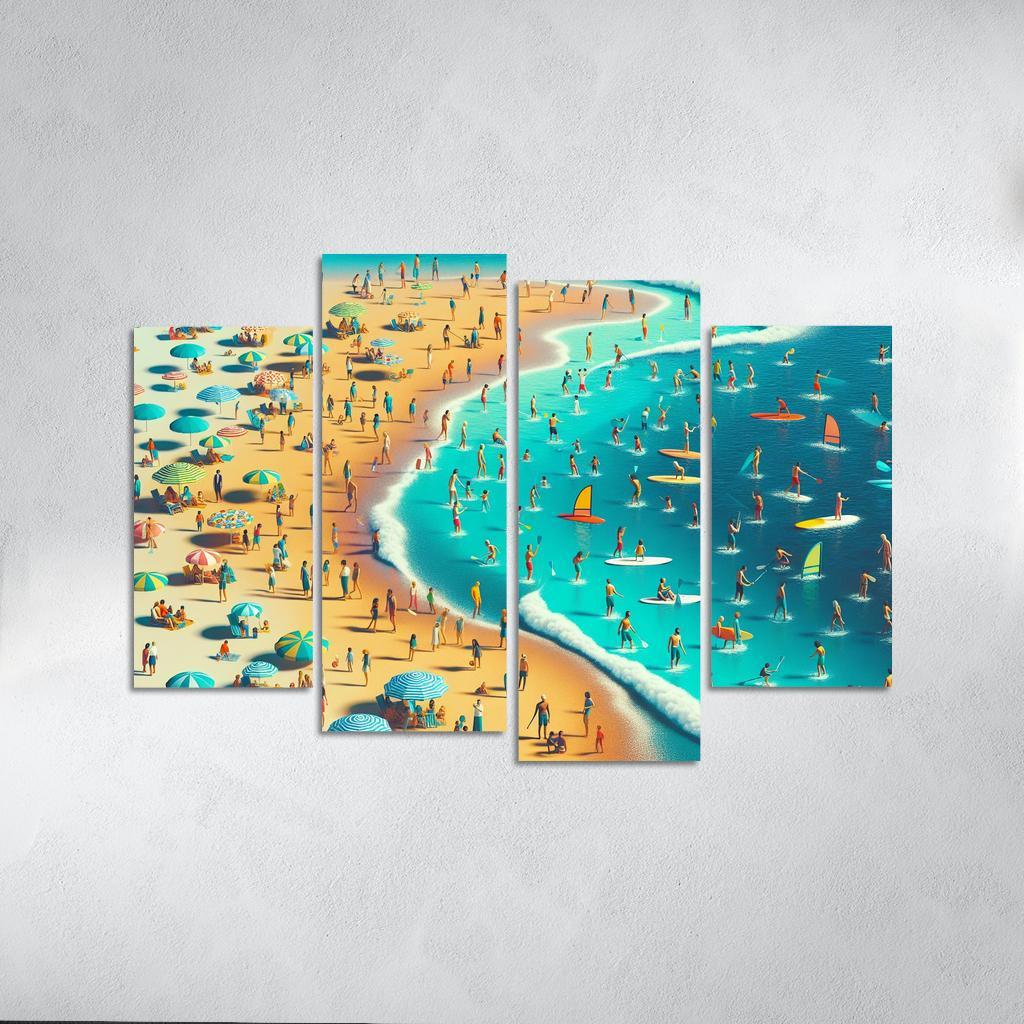 Adventure Cove Beach Modern Paintings Frame