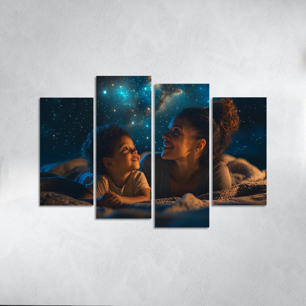 Stars In Her Eyes A Mothers Dreams For Her Children Canvas Paintings Frame