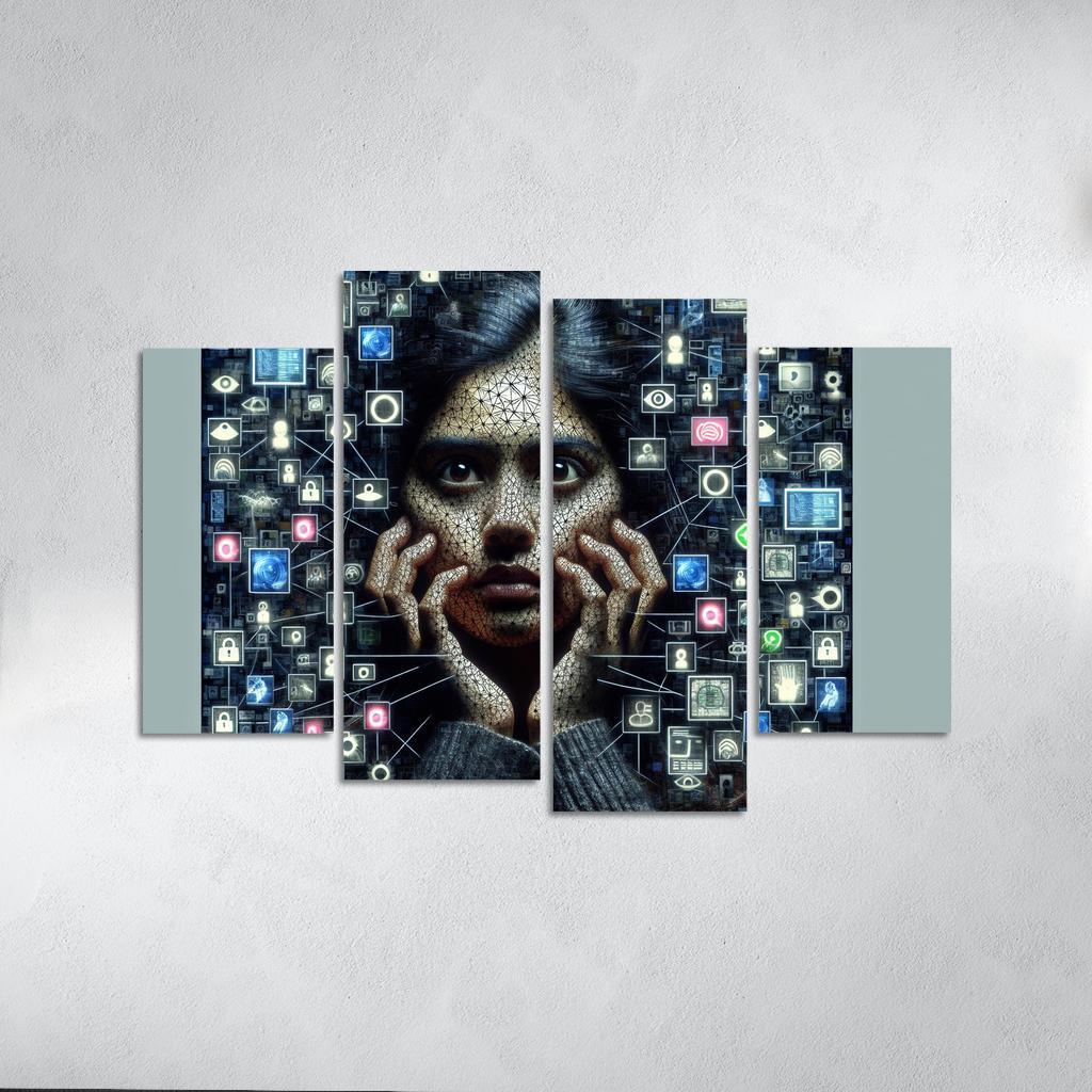 Digital Shadows Privacy In The Modern World Custom Paintings Frame