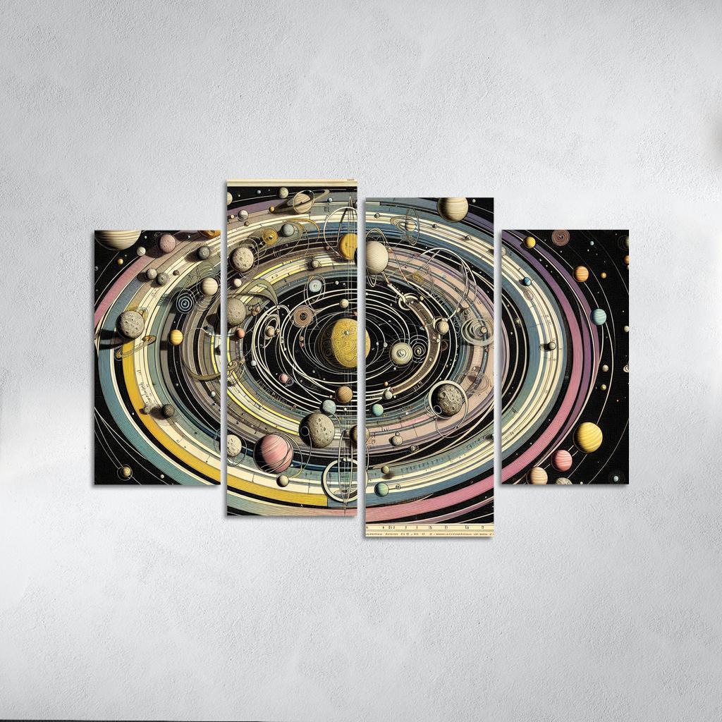 The Harmony Of Celestial Mechanics Abstract Paintings Frame