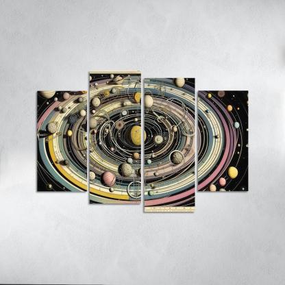 The Harmony Of Celestial Mechanics Abstract Paintings Frame