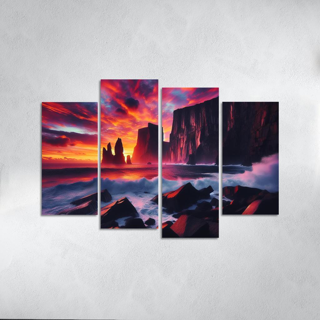 Sunset Cliffs A Photographers Dream Canvas Paintings Frame