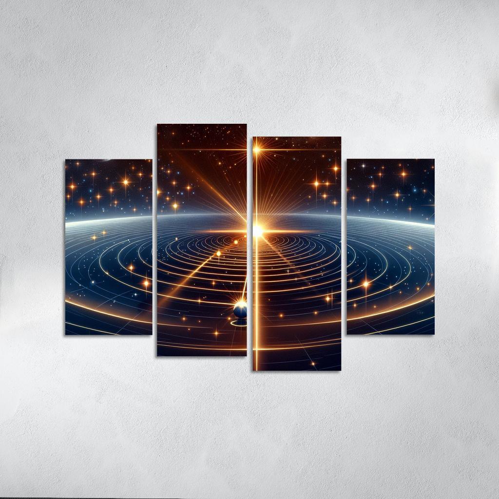 The Mechanics Of Stellar Parallax Abstract Paintings Frame