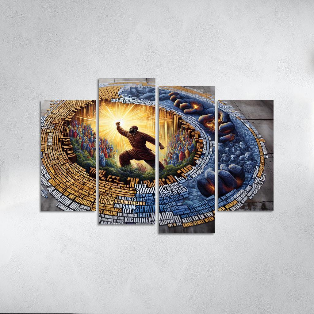 Tales Of Survival The Fight Against Domestic Violence Custom Paintings Frame