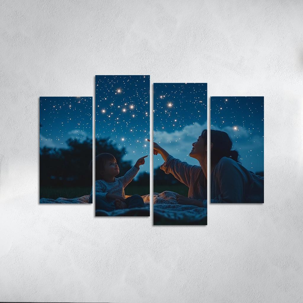 Stars In Our Eyes Dreams Of Tomorrow Custom Paintings Frame