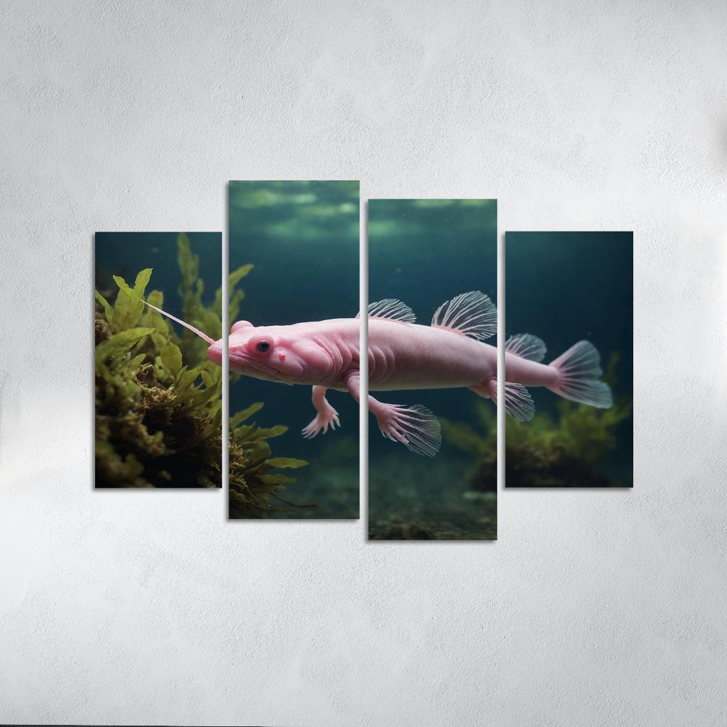 The Mysterious Axolotl A Wonder Of Regeneration Custom Paintings Frame