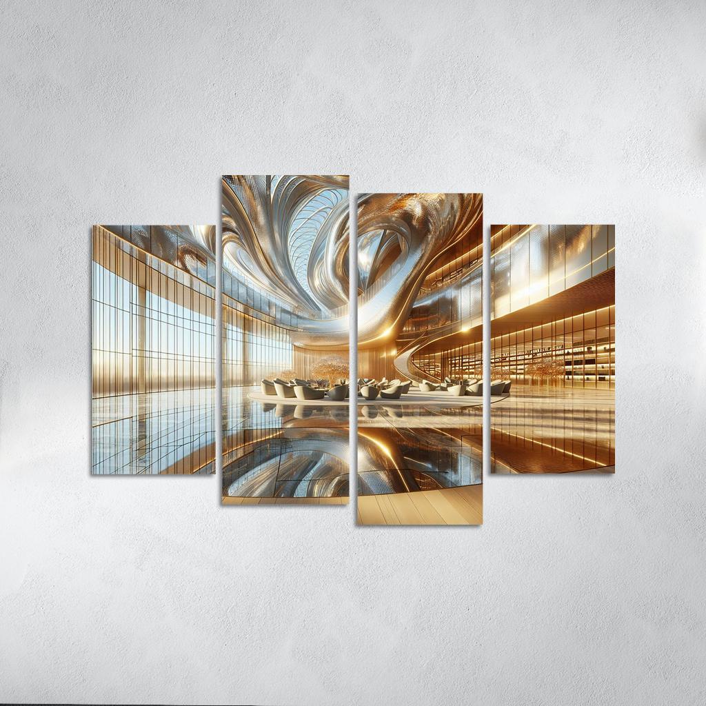 Ethereal Light Structures Custom Paintings Frame