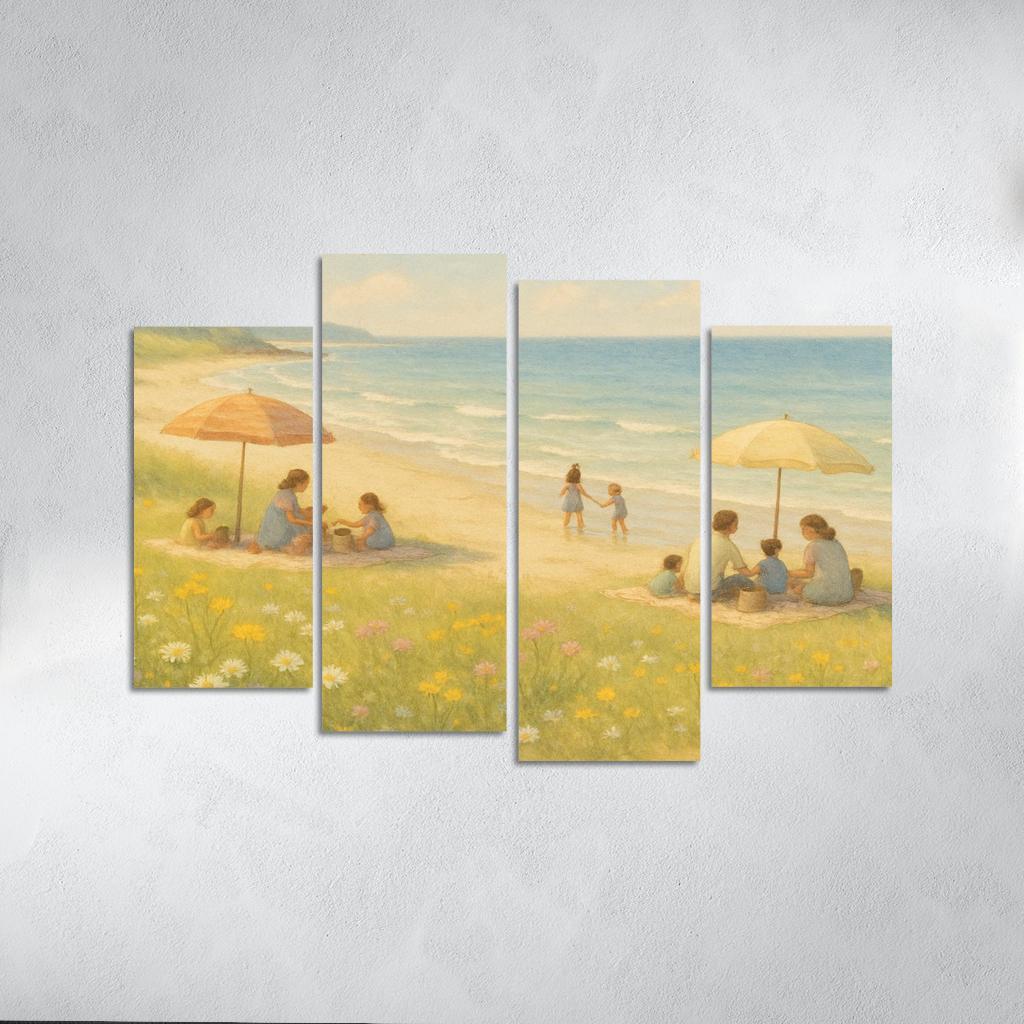 Seaside Meadows Family Haven Custom Paintings Frame
