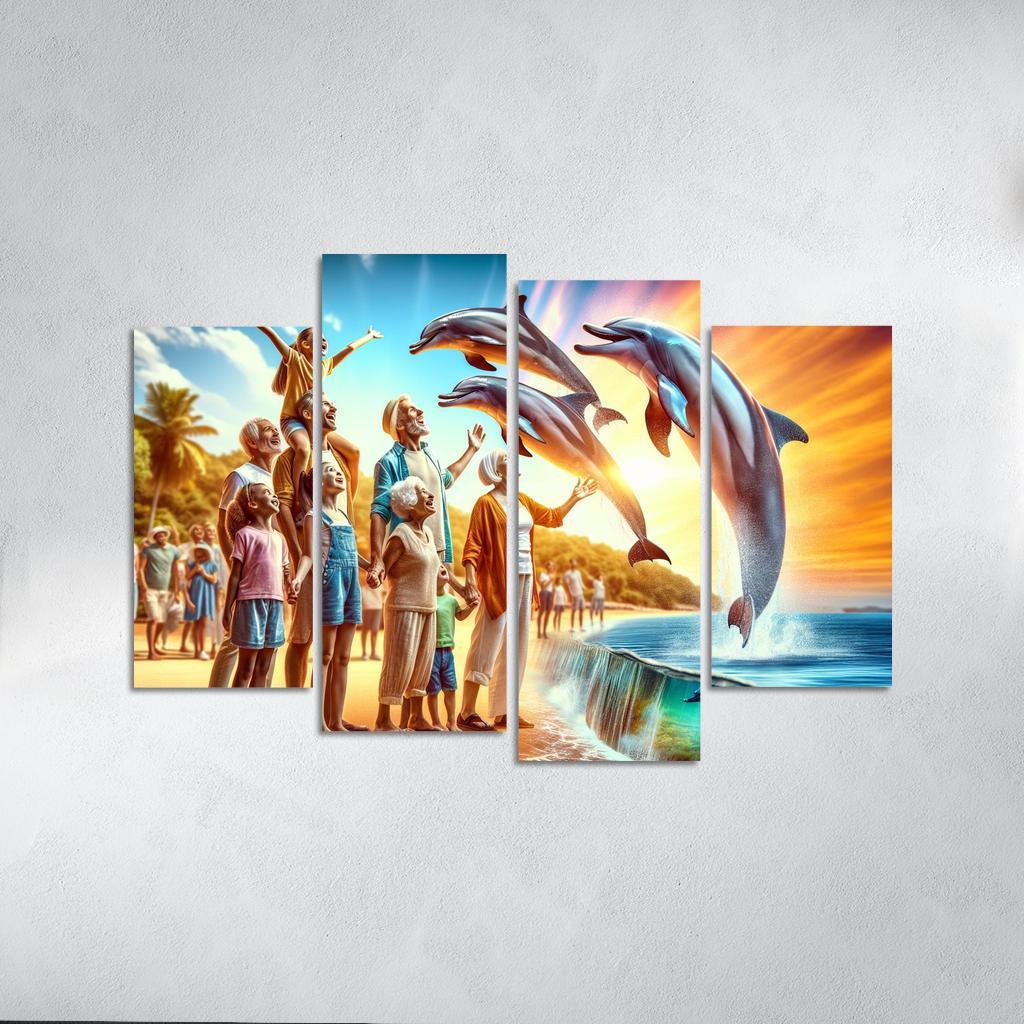 Dolphin Watch Point Wildlife Experience Custom Paintings Frame