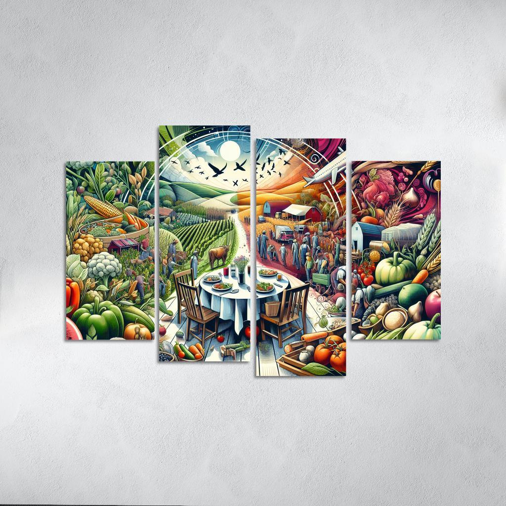 The Fabric Of Life Understanding Food Systems Custom Paintings Frame