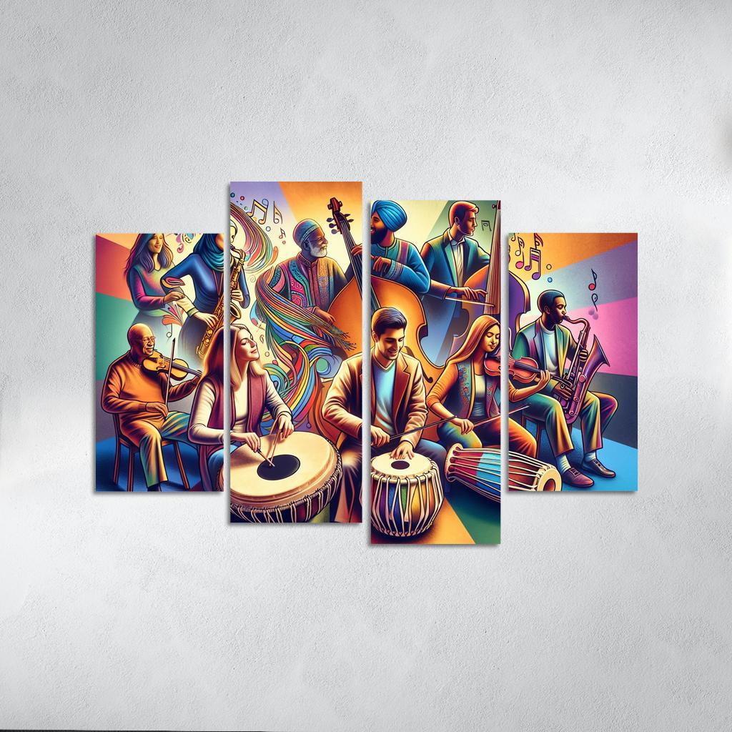 Voices In Harmony The Power Of Music In Social Change Custom Paintings Frame