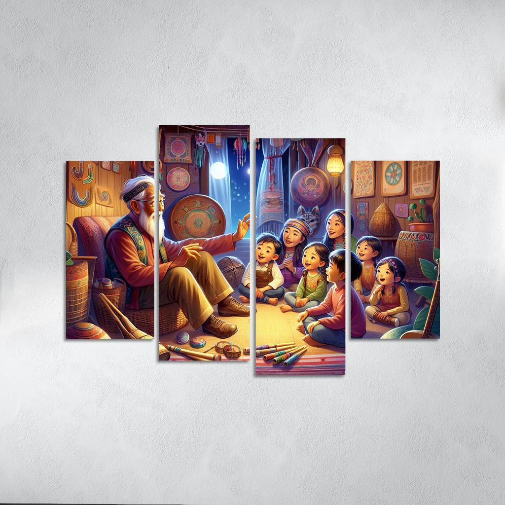 Bridging Generations The Legacy Of Cultural Knowledge Custom Paintings Frame