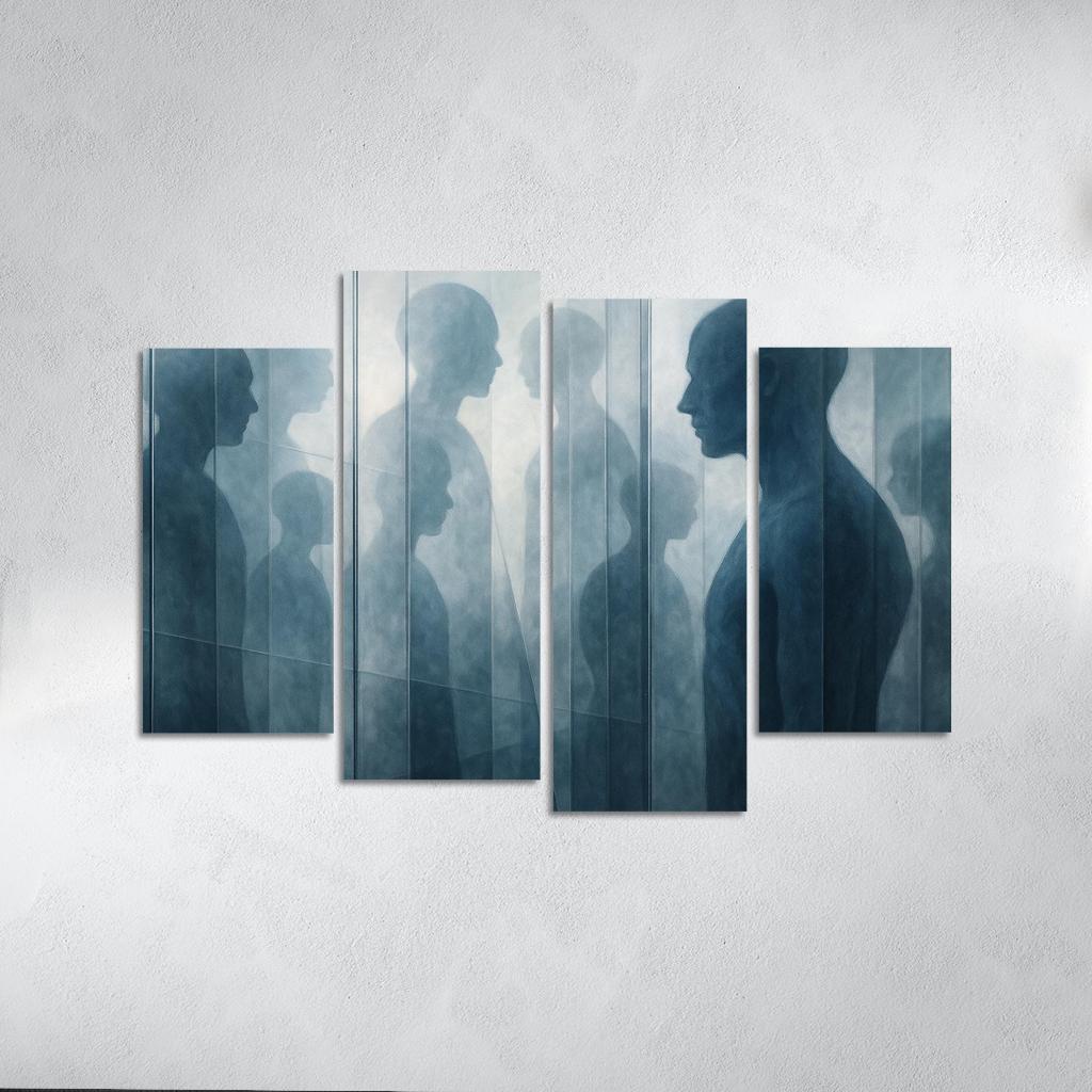 The Infinite Mirror Of Becoming Premium Artwork Frames