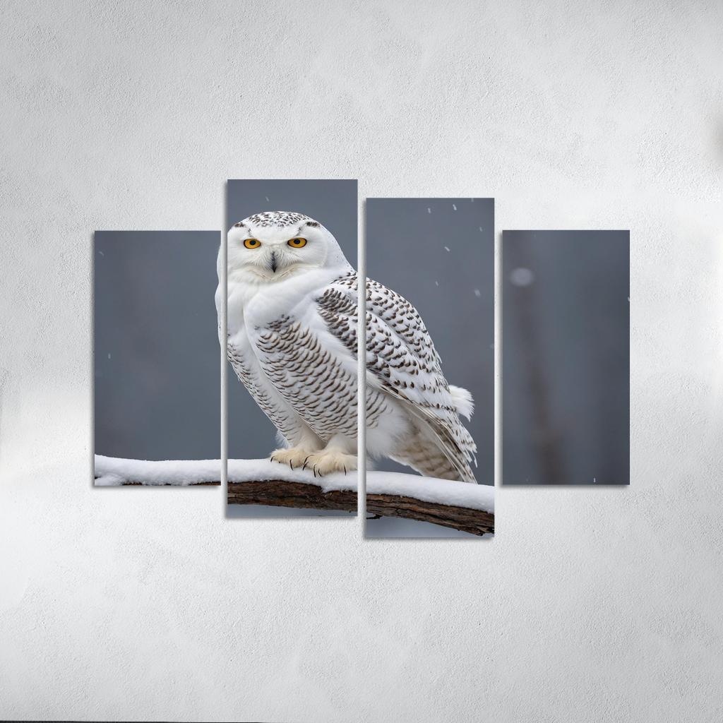 The Elusive Snowy Owl A Winter Wonder Custom Paintings Frame