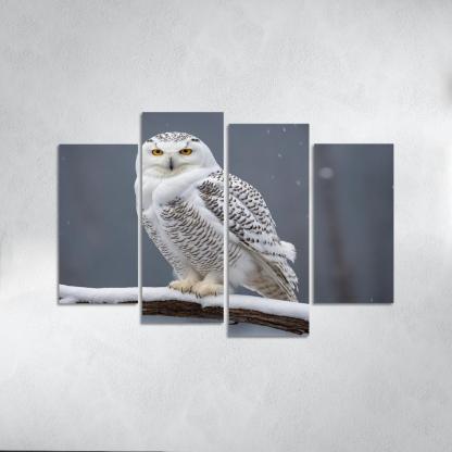 The Elusive Snowy Owl A Winter Wonder Custom Paintings Frame