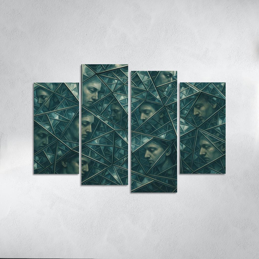 Mirrors Of Infinite Reflection Oil Paintings Frame