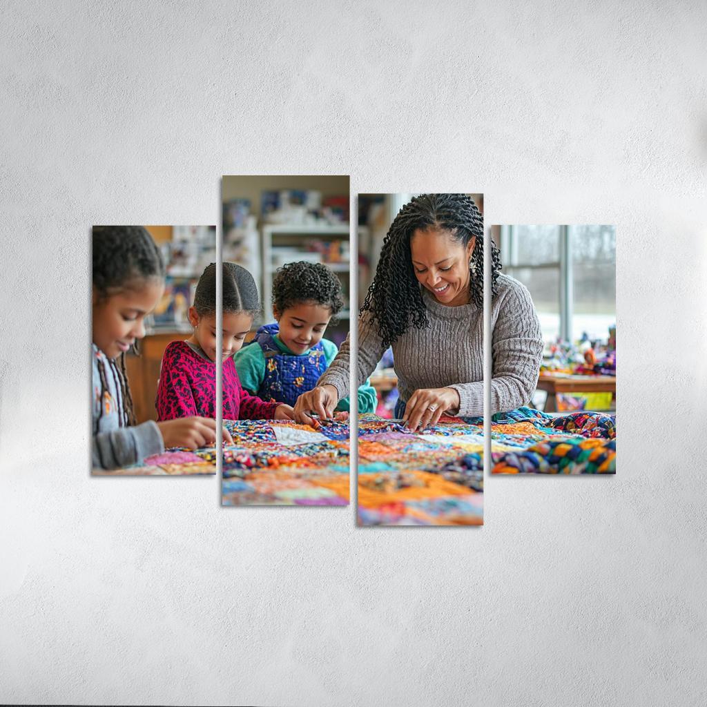 The Fabric Of Love A Mothers Influence Modern Paintings Frame