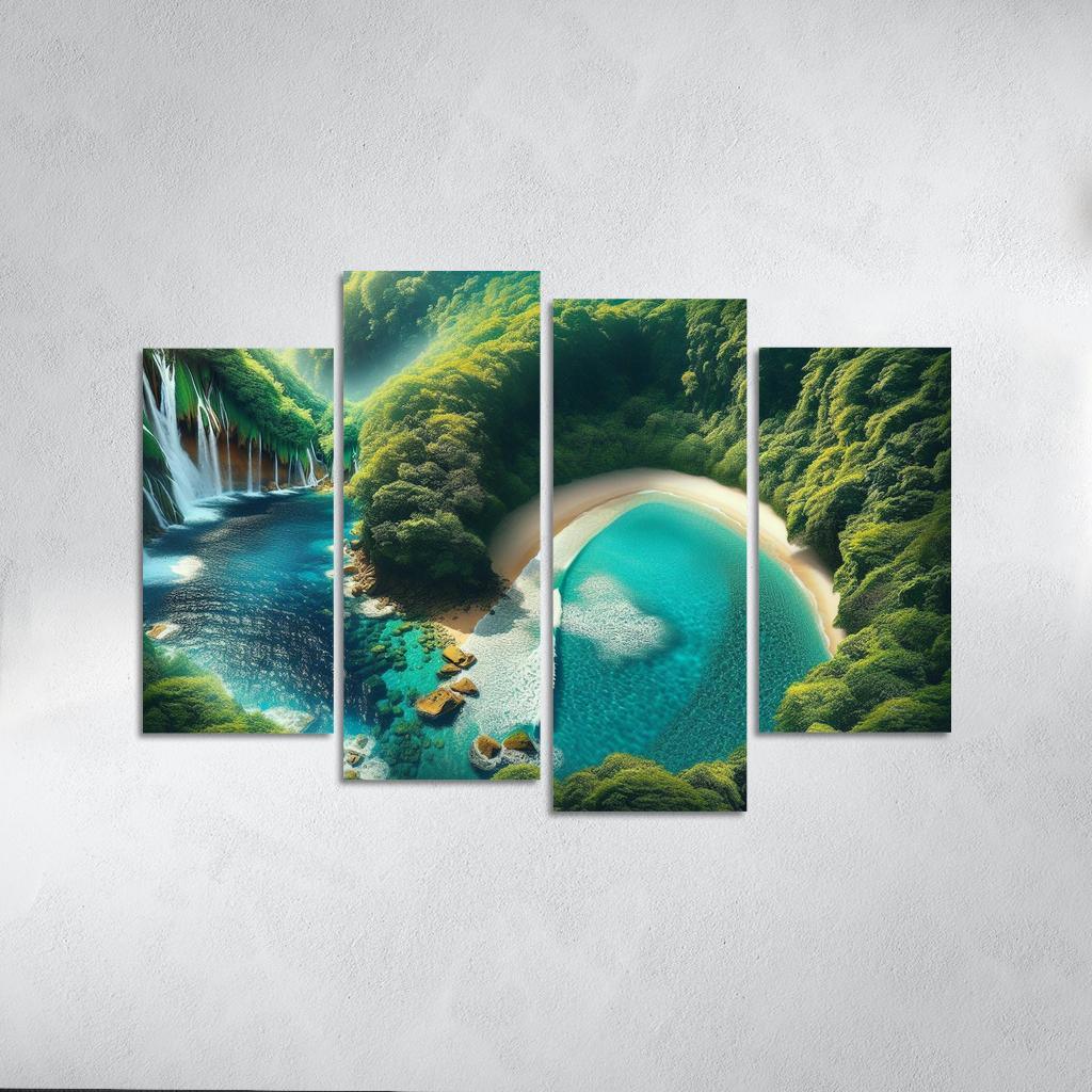 Mystic Cove Enchanted Forest Meets Sea Custom Paintings Frame