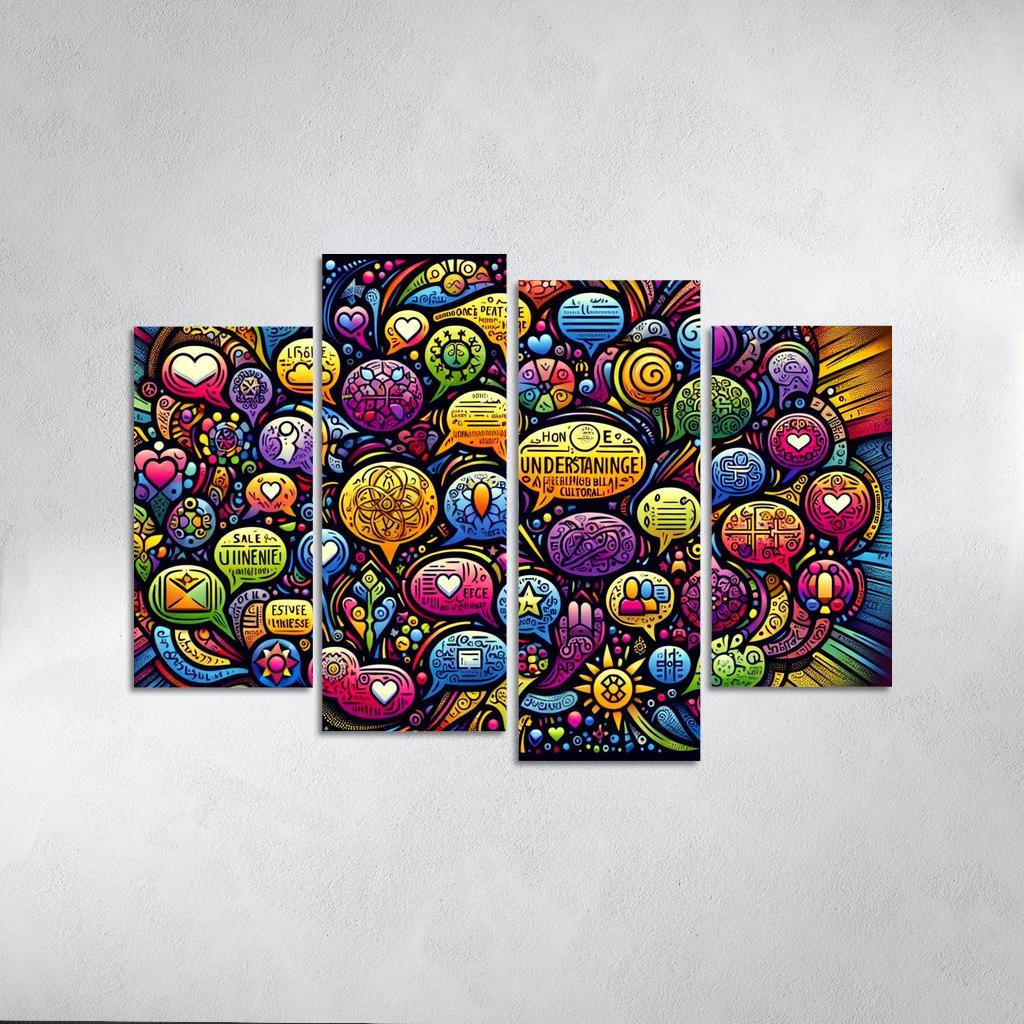 Bridges Of Connection The Power Of Dialogue Multi-panel Paintings