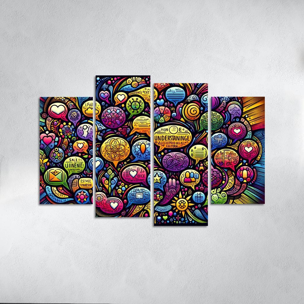 Bridges Of Connection The Power Of Dialogue Multi-panel Paintings