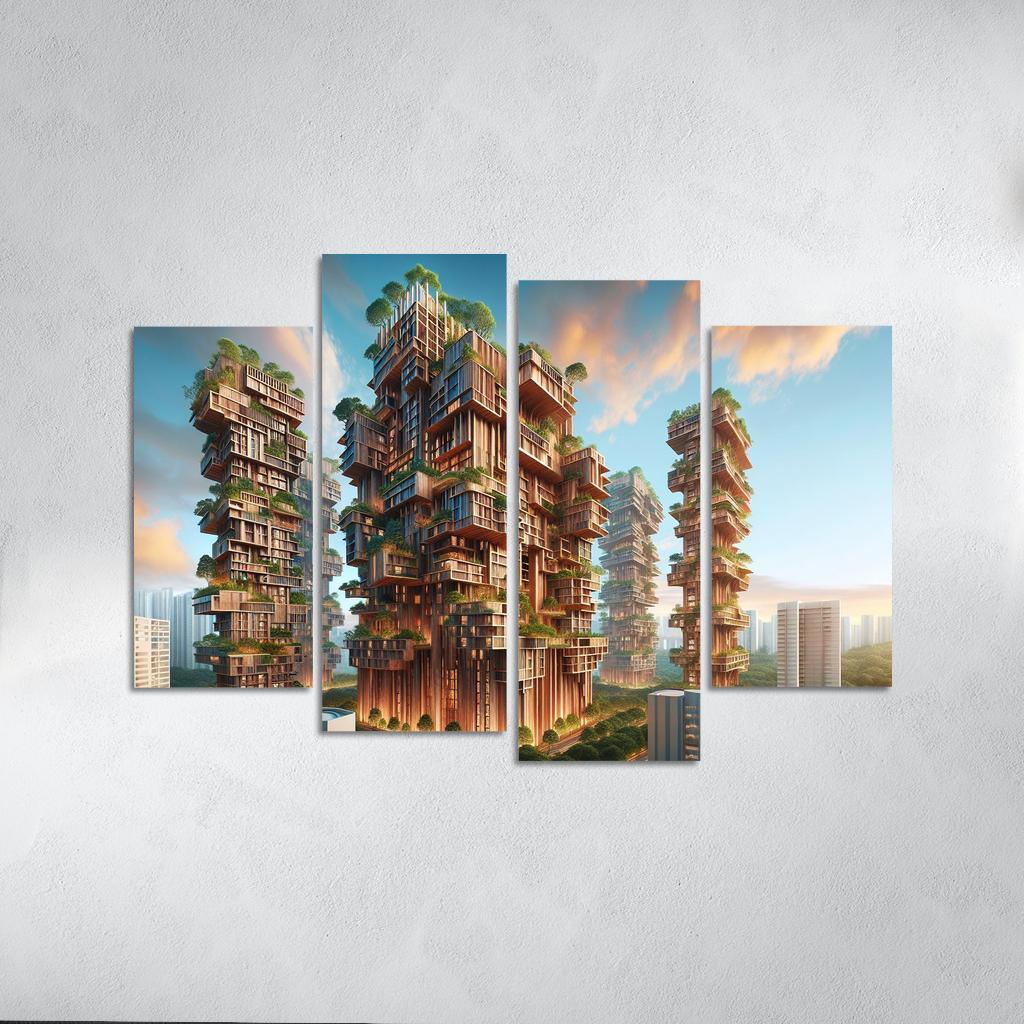 Timber Towers Custom Paintings Frame