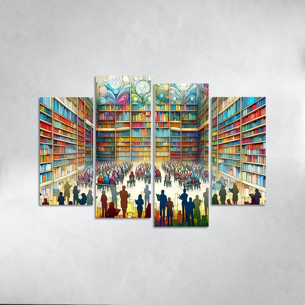 Words Unseen The Impact Of Literacy And Education Multi-panel Paintings