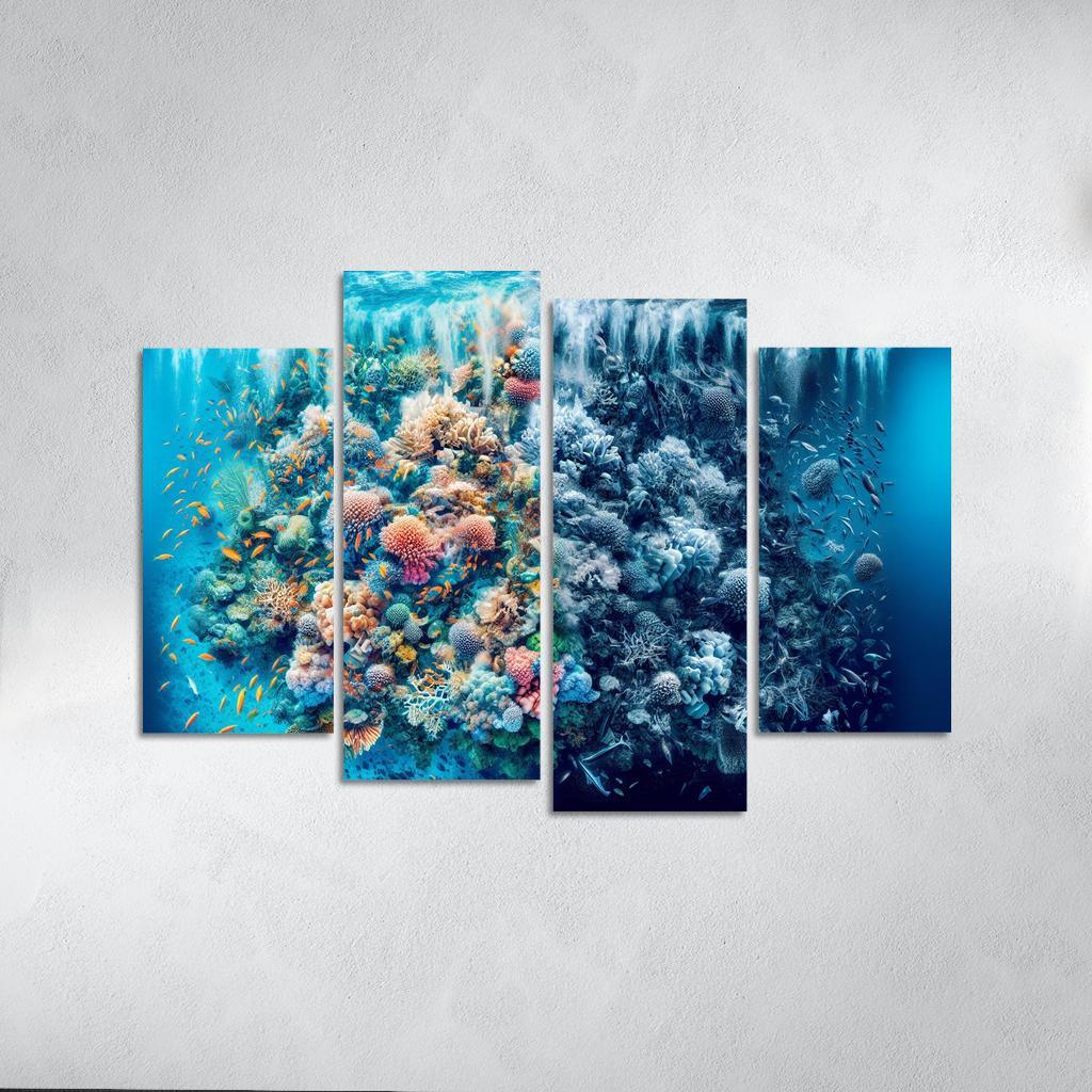 Ocean's Cry A Call To Protect Marine Life Custom Paintings Frame