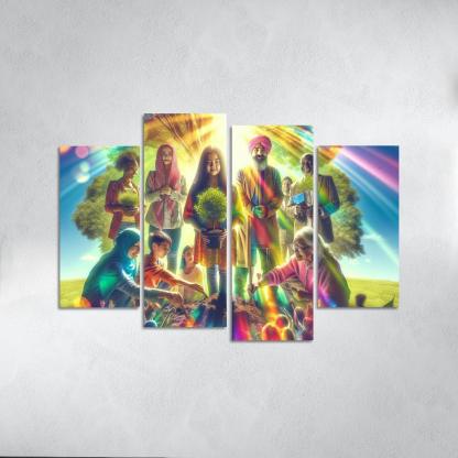 Healing The Planet Environmental Justice For All Custom Paintings Frame