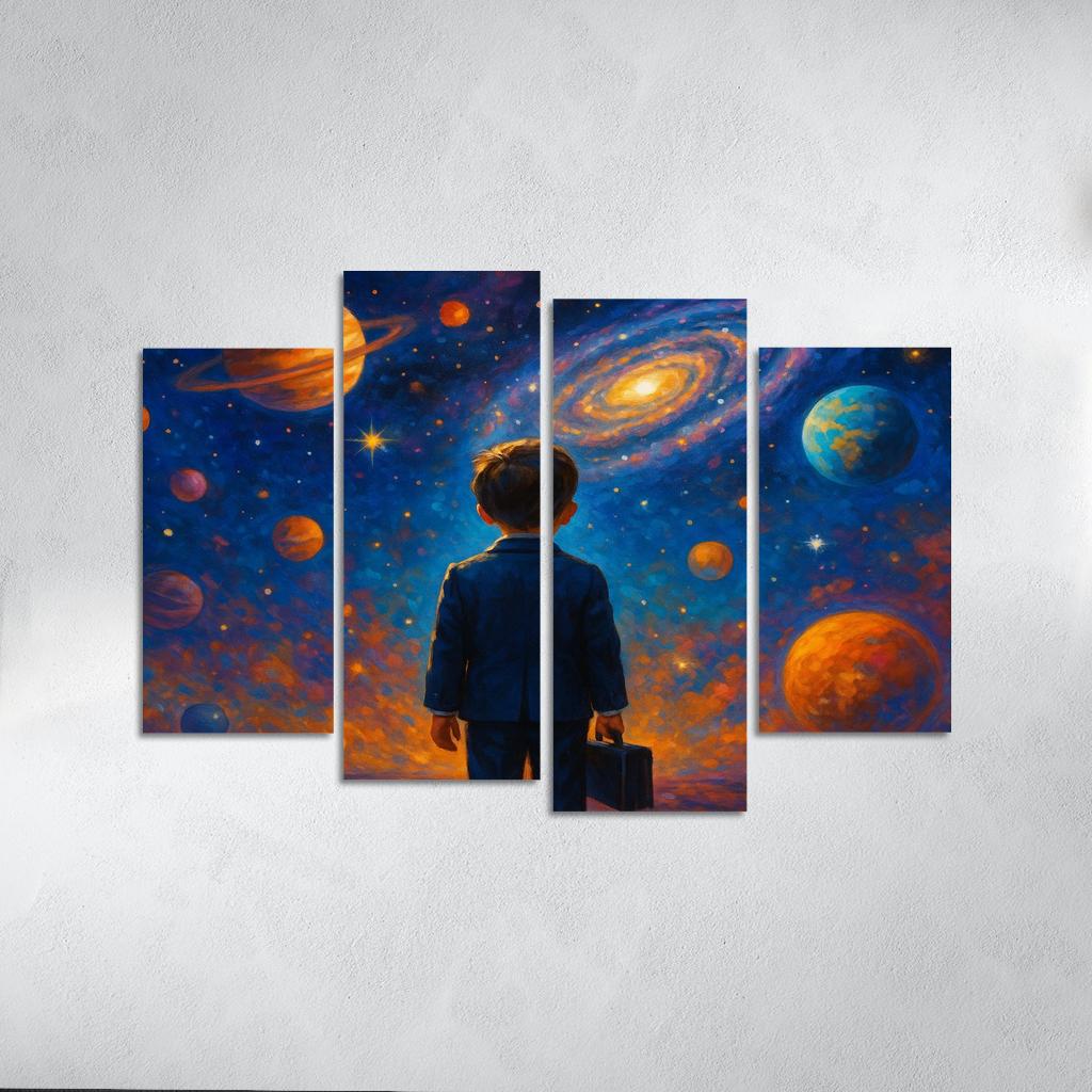 Galactic Explorer - Space Adventure Kit Framed Paintings