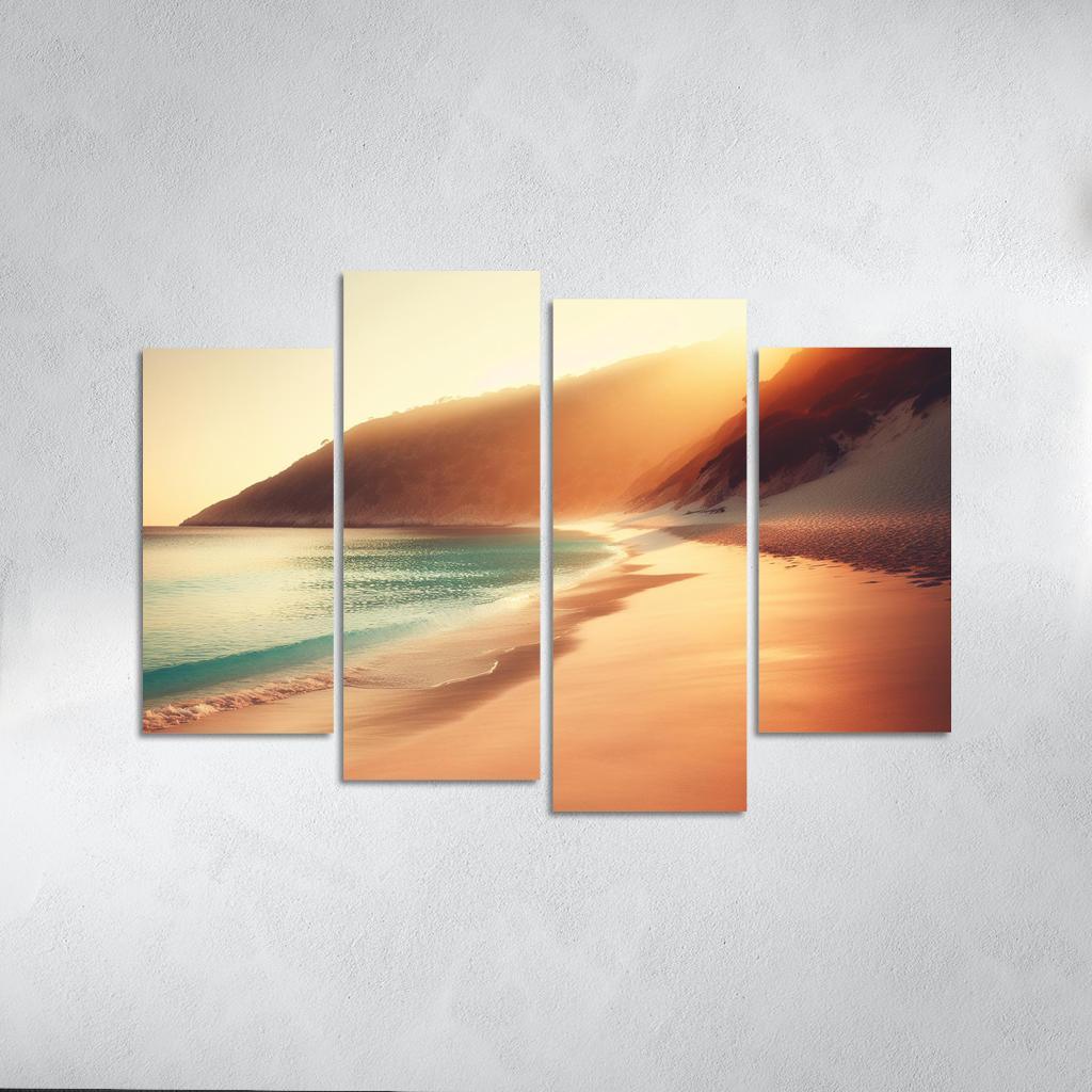 Waves Of Serenity Beach Premium Artwork Frames