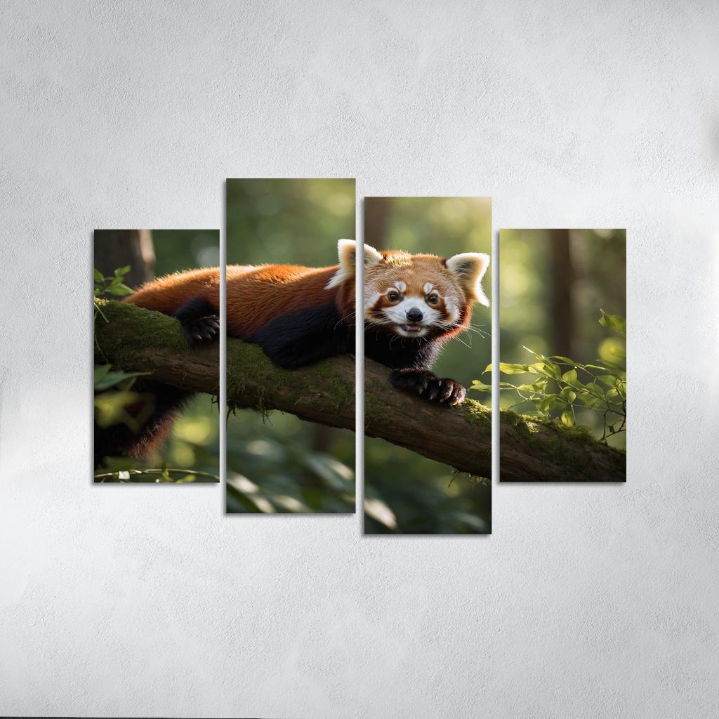 The Enigmatic Red Panda The Forest Dweller Framed Paintings