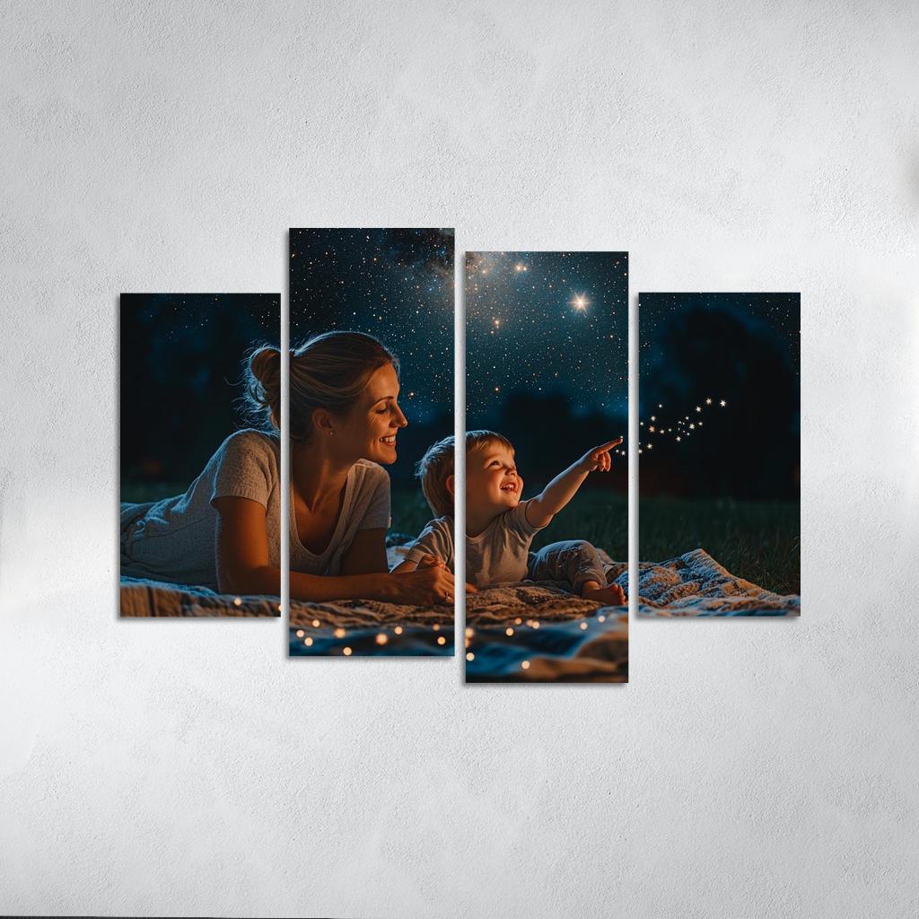 The Star In The Sky A Mothers Guidance Custom Paintings Frame