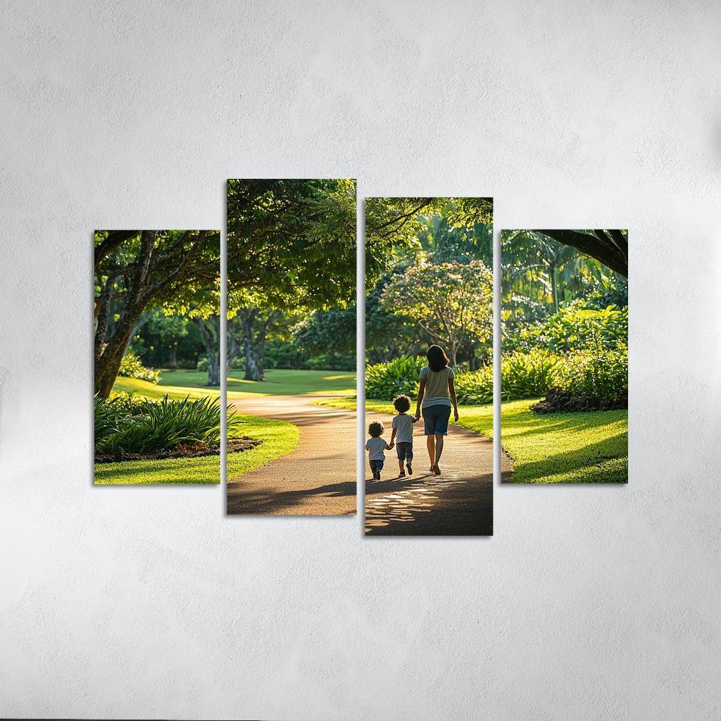 In Her Footsteps A Journey Of Growth Custom Paintings Frame