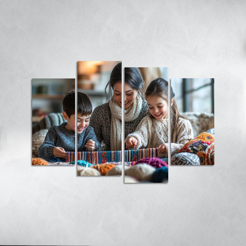 The Tapestry Of Togetherness Weaving Family Love Custom Paintings Frame