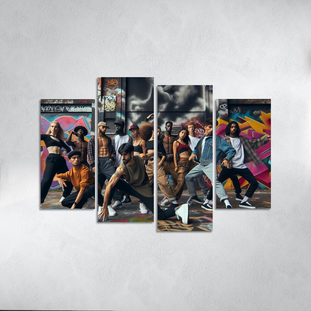 Hip Hop The Voice Of The Streets Modern Paintings Frame