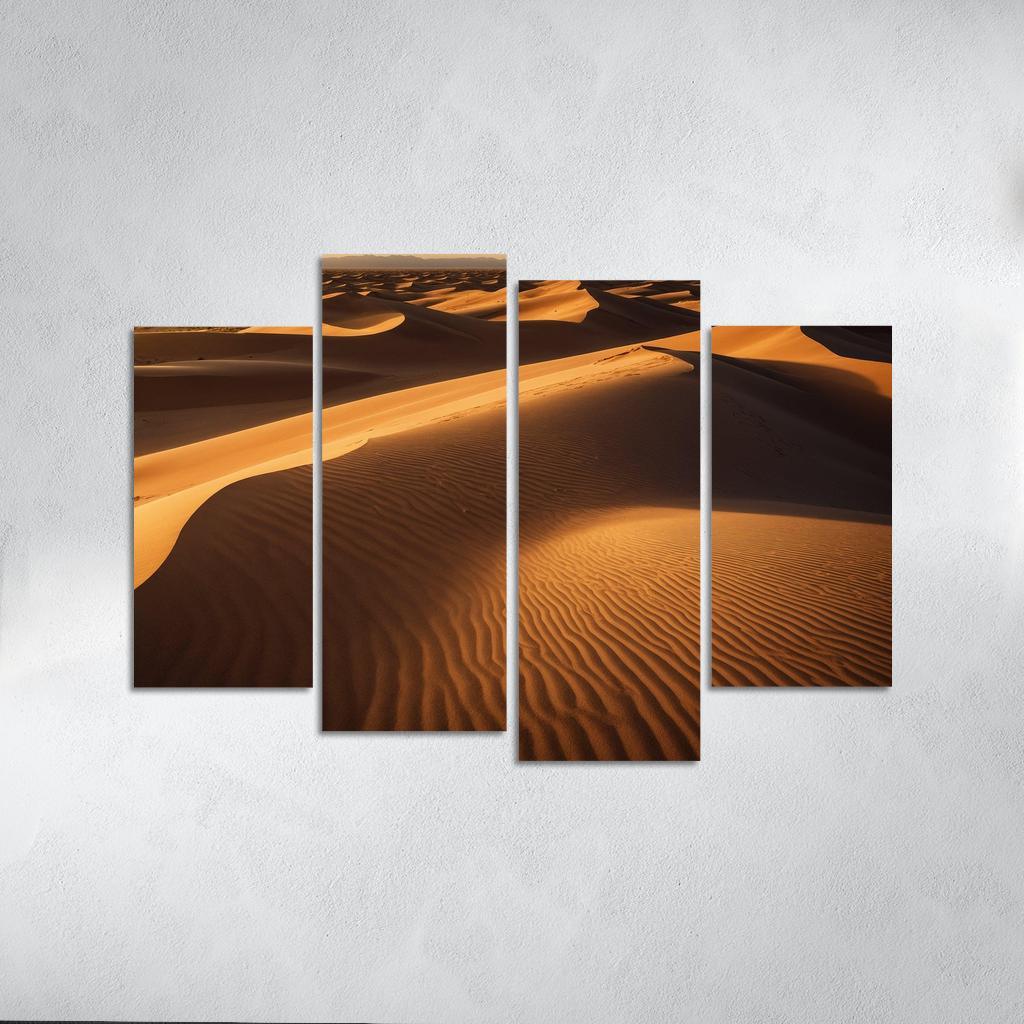 The Golden Sands Of Solstice Dunes Oil Paintings Frame