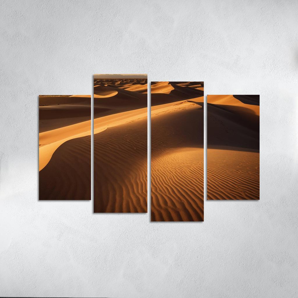 The Golden Sands Of Solstice Dunes Oil Paintings Frame