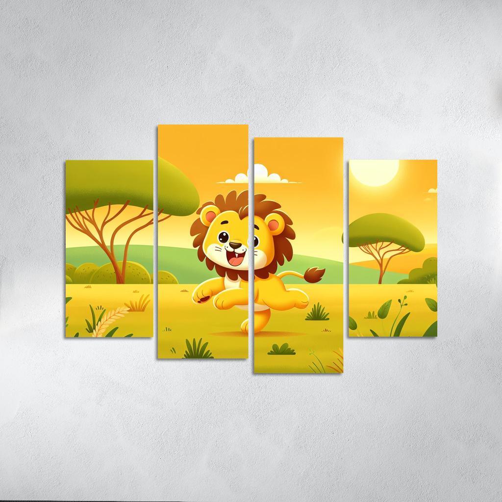 Lively Lions - Safari Magic Framed Paintings