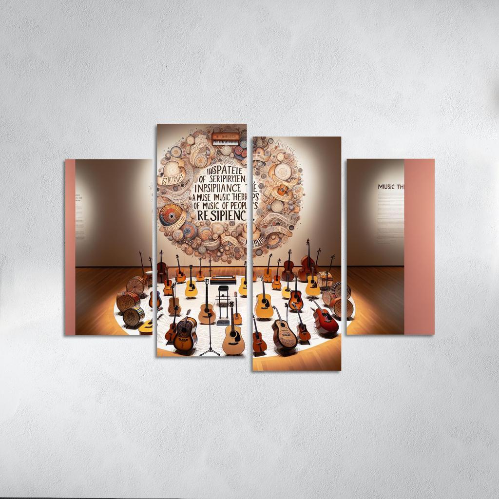 Melodies Of The Unheard Advocating For Music Therapy Multi-panel Paintings