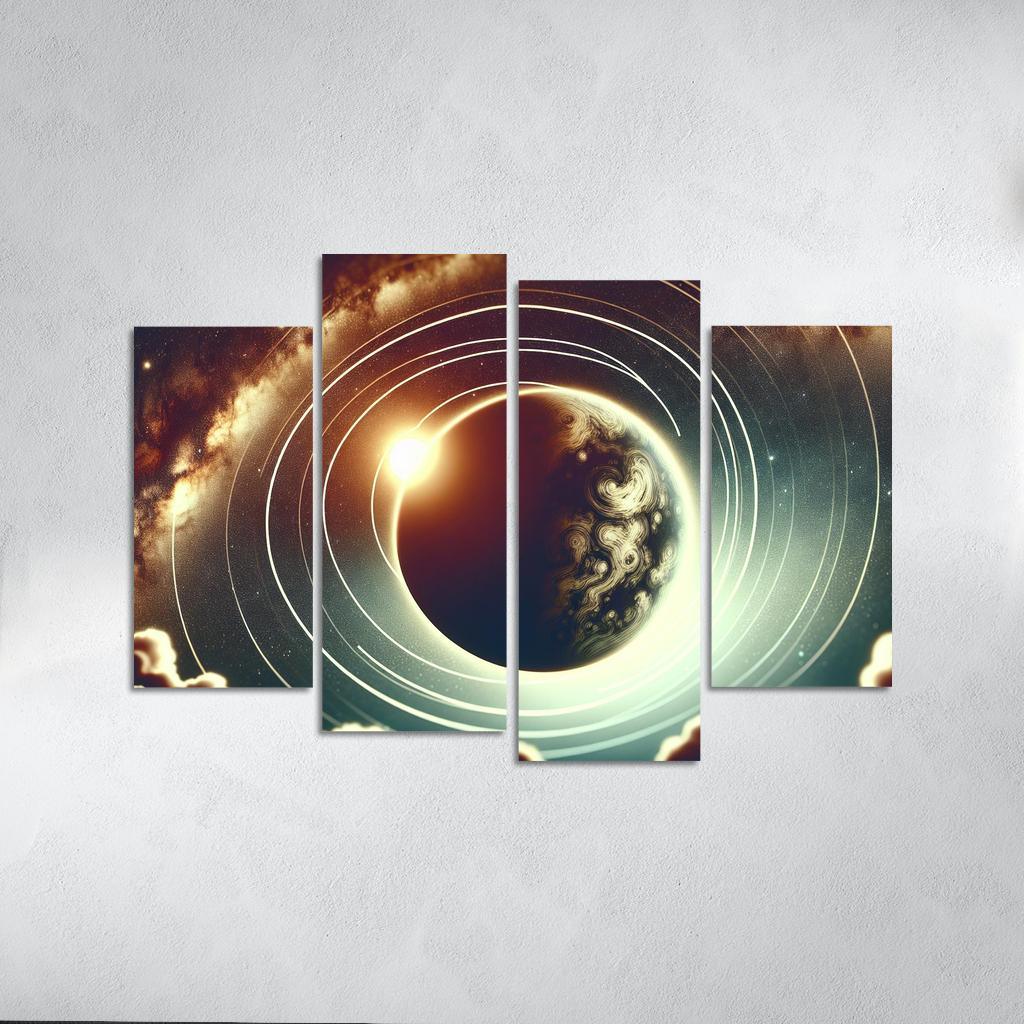 Exploring Exoplanet Atmospheres Abstract Paintings Frame
