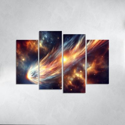 The Allure Of Comets And Their Trails Abstract Paintings Frame