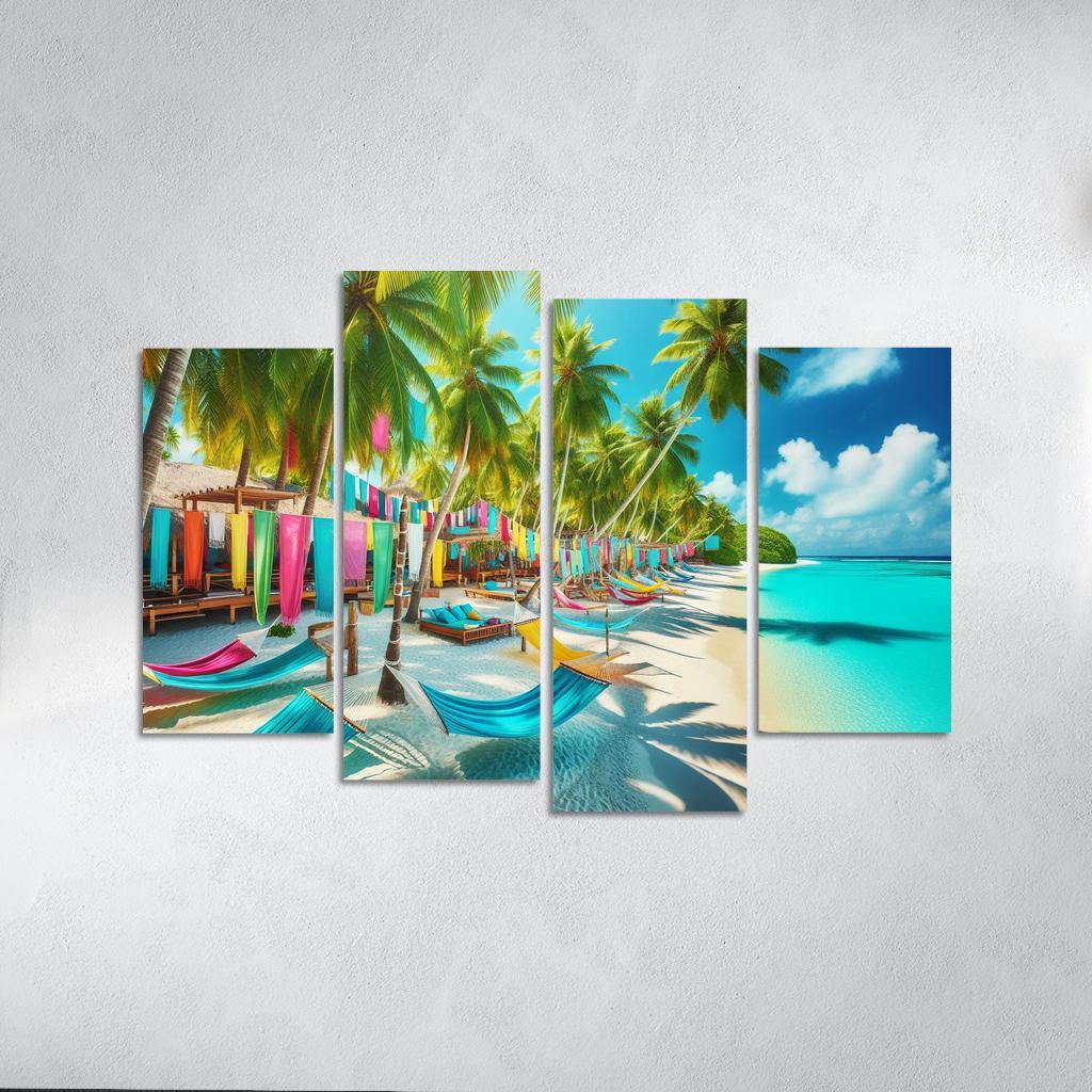 Tropical Escape Beach Premium Artwork Frames