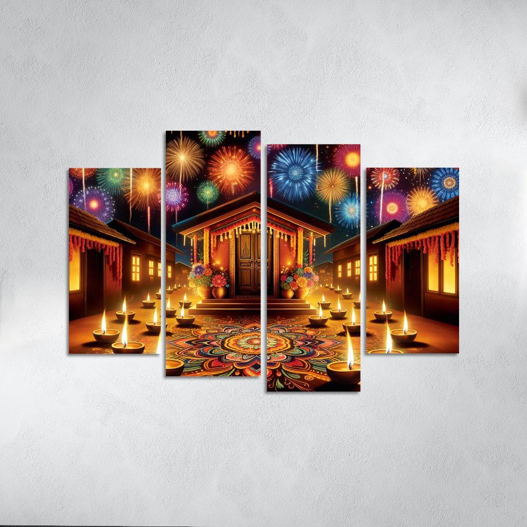 Diwali Light Festival - India One-piece Frames