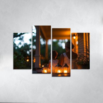 The Light Of Guidance A Mothers Wisdom Canvas Paintings Frame