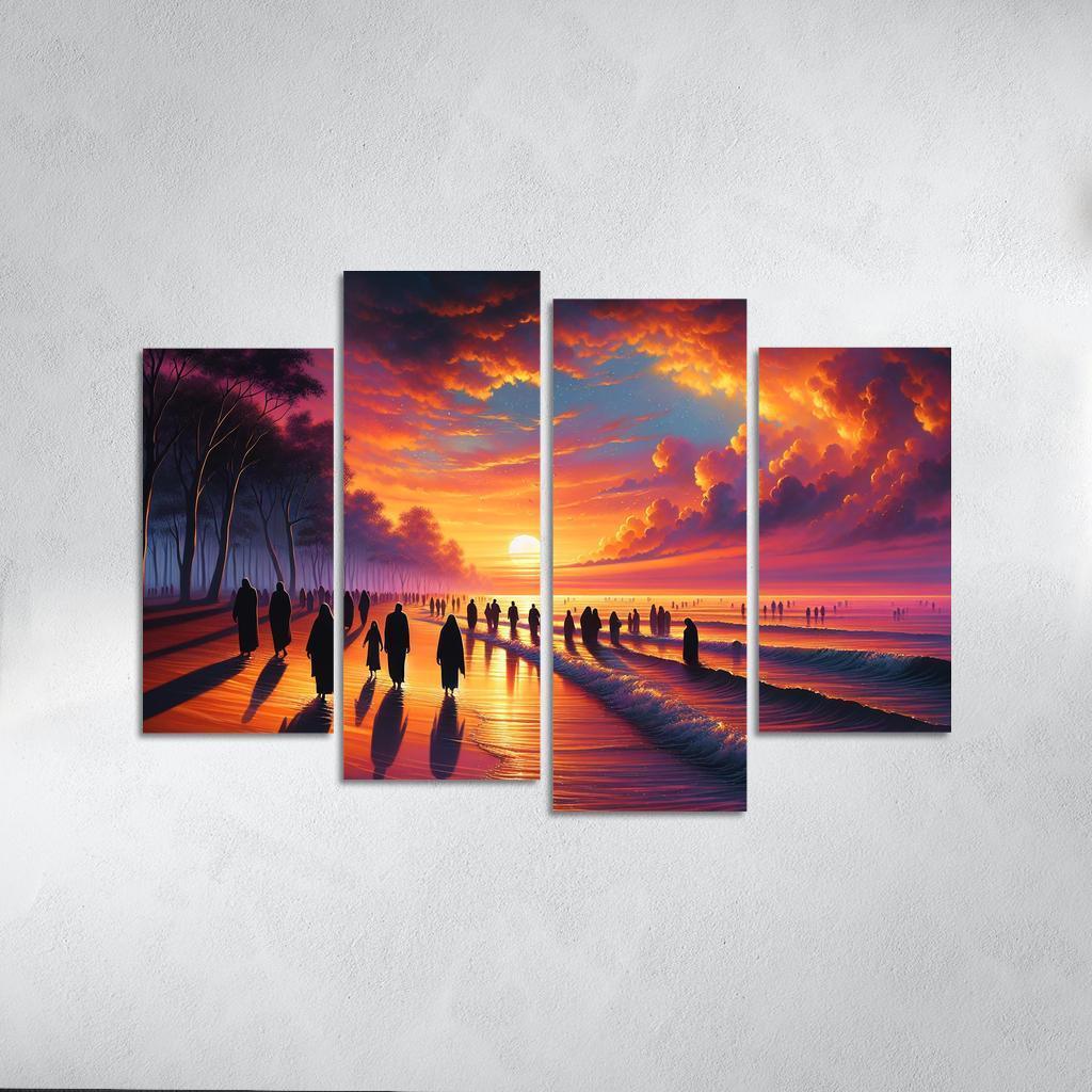 Sunrise Bay Early Morning Magic Multi-panel Paintings