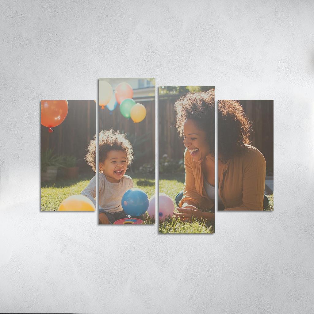 The Echo Of Her Laughter A Mothers Joy Canvas Paintings Frame